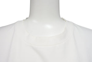 美品 PRADA プラダ 半袖Tシャツ UJN712 サイズS トライアングルロゴ ホワイト 刺繍ロゴ コットン 中古 4c070782 