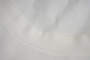 美品 PRADA プラダ 半袖Tシャツ UJN712 サイズS トライアングルロゴ ホワイト 刺繍ロゴ コットン 中古 4c070782 