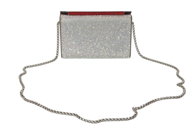Christian Louboutin クリスチャン ルブタン ショルダーバッグ パーティバッグ スワロフスキー 美品 中古 4c070796 