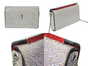 Christian Louboutin クリスチャン ルブタン ショルダーバッグ パーティバッグ スワロフスキー 美品 中古 4c070796 