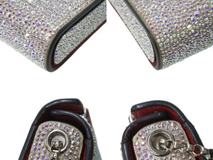 Christian Louboutin クリスチャン ルブタン ショルダーバッグ パーティバッグ スワロフスキー 美品 中古 4c070796 