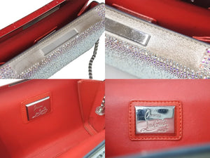 Christian Louboutin クリスチャン ルブタン ショルダーバッグ パーティバッグ スワロフスキー 美品 中古 4c070796 
