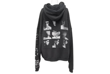 Load image into Gallery viewer, E.R.D. ENFANTS RICHES DÉPRIMÉS アンファン・リッシュ・デプリメ ASPHYXIATION ASSEMBLAGE ZIP HOODIE ジップパーカー パイル ブラック 黒 ウォッシュ加工 美品 中古 4c070822