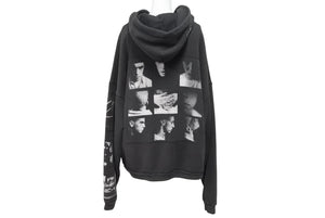 E.R.D. ENFANTS RICHES DÉPRIMÉS アンファン・リッシュ・デプリメ ASPHYXIATION ASSEMBLAGE ZIP HOODIE ジップパーカー パイル ブラック 黒 ウォッシュ加工 美品 中古 4c070822