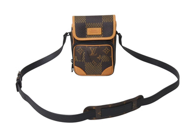 極美品 LOUIS VUITTON ルイ ヴィトン アマゾン メッセンジャー ショルダーバッグ NIGO N40357 ダミエ エベヌ 中古 4c070823