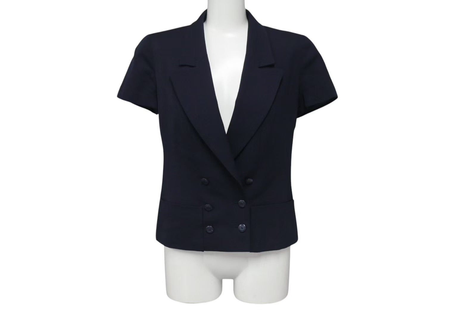 JIL SANDER NAVY】SILK混サテン 2B テーラード ジャケット