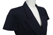 Load image into Gallery viewer, 極美品 CHANEL シャネル 96C クロップド ダブルブレストジャケット P06257V03888 ウール ネイビー サイズ36 中古 4c070827