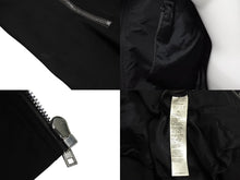 Load image into Gallery viewer, Rick Owens リックオウエンス BAUHAUS FLIGHT JACKET ボンバージャケット ポリエステル ブラック シルバー 42 美品 中古 4c070829