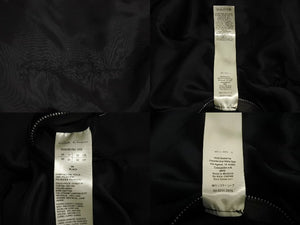 Rick Owens リックオウエンス BAUHAUS FLIGHT JACKET ボンバージャケット ポリエステル ブラック シルバー 42 美品 中古 4c070829