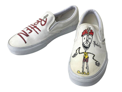 CHROME HEARTS クロムハーツ MATTY BOY マッティボーイ VANS バンズ スリッポン ダガー 27cm シルバ−925 美品 中古 4c070834