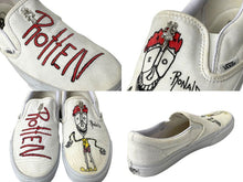 Load image into Gallery viewer, CHROME HEARTS クロムハーツ MATTY BOY マッティボーイ VANS バンズ スリッポン ダガー 27cm シルバ−925 美品 中古 4c070834