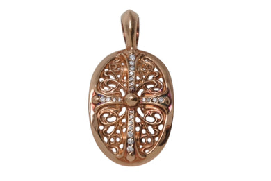 CHROME HEARTS クロムハーツ タイニー オーバルクロス ペンダントトップ パヴェダイヤ 重量約8.4g K22ゴールド 美品 中古 4c070835