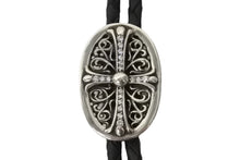 Load image into Gallery viewer, CHROME HEARTS クロムハーツ ボロ タイニークラシック オーバルループタイ パヴェダイヤ 重量約52.6g 全長約109cm 美品 中古 4c070838