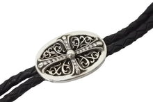 Load image into Gallery viewer, CHROME HEARTS クロムハーツ ボロ タイニークラシック オーバルループタイ パヴェダイヤ 重量約52.6g 全長約109cm 美品 中古 4c070838