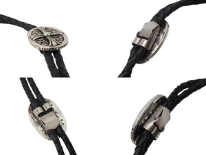CHROME HEARTS クロムハーツ ボロ タイニークラシック オーバルループタイ パヴェダイヤ 重量約52.6g 全長約109cm 美品 中古 4c070838