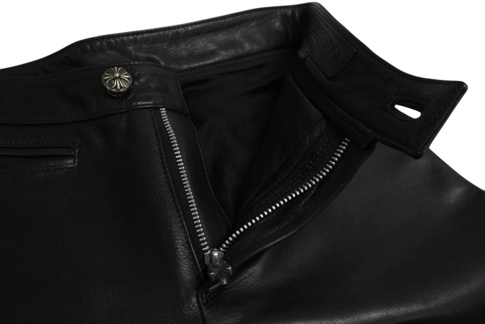 A&G フレアニー レザーパンツ シルバー クロムハーツ ガボール BUCO 極美品 CHROME HEARTS クロムハーツ フレアニー レザーパンツ