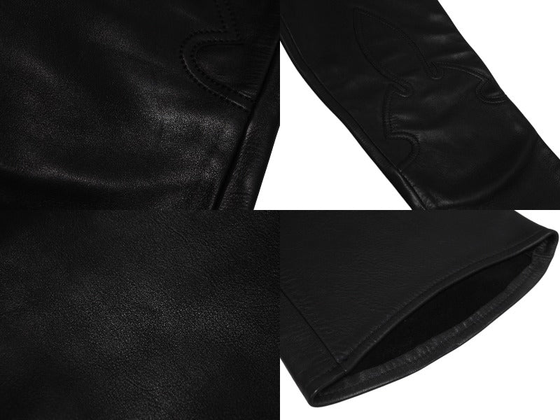 極美品 CHROME HEARTS クロムハーツ フレアニー レザーパンツ