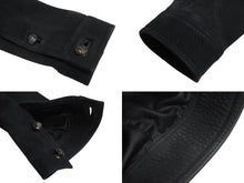 Load image into Gallery viewer, 極美品 CHROME HEARTS クロムハーツ ハンティングジャケット サイズM クローボタン ブラック系 ヌバック シルバー925 中古 4c070841