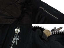 Load image into Gallery viewer, 極美品 CHROME HEARTS クロムハーツ ハンティングジャケット サイズM クローボタン ブラック系 ヌバック シルバー925 中古 4c070841
