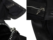 Load image into Gallery viewer, CHROME HEARTS クロムハーツ BSフレアボタン インペリアル レザーベスト サイズM ブラック シルバー925 カーフレザー 美品 中古 4c070842