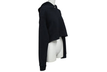 Load image into Gallery viewer, CHROME HEARTS クロムハーツ パーカー フーディ レザーパッチ シルバ−925 ブラック サイズM 美品 中古 4c070848