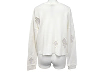 Load image into Gallery viewer, CHROME HEARTS クロムハーツ 長袖Ｔシャツ サイズS サーマル クロスパッチ レディース レザー コットン ホワイト 美品 中古 4c070849
