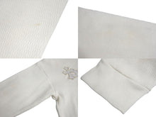 Load image into Gallery viewer, CHROME HEARTS クロムハーツ 長袖Ｔシャツ サイズS サーマル クロスパッチ レディース レザー コットン ホワイト 美品 中古 4c070849