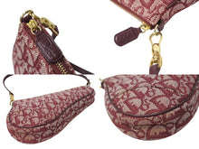 Load image into Gallery viewer, 極美品 ChristianDior クリスチャンディオール サドルポーチ ワンショルダーバッグ トロッター MC 0012 レッド 中古 4c070855