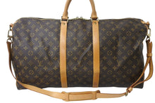 Load image into Gallery viewer, LOUIS VUITTON ルイヴィトン キーポルバンドリエール55 ボストンバッグ M41414 モノグラム PVC レザー ブラウン 美品 中古 4c070864