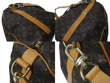Load image into Gallery viewer, LOUIS VUITTON ルイヴィトン キーポルバンドリエール55 ボストンバッグ M41414 モノグラム PVC レザー ブラウン 美品 中古 4c070864