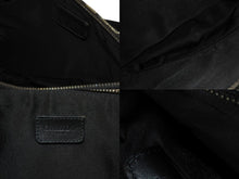 Load image into Gallery viewer, Christian Dior クリスチャンディオール トロッター サドルポーチ ロゴ ハンドバッグ 総柄 ブラック シルバー金具 MC0032 美品 中古 4c070865