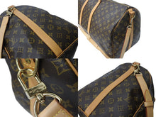 Load image into Gallery viewer, LOUIS VUITTON ルイヴィトン キーポルバンドリエール55 ボストンバッグ M41414 モノグラム PVC レザー ブラウン 美品 中古 4c0705866