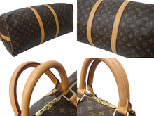 Load image into Gallery viewer, LOUIS VUITTON ルイヴィトン キーポルバンドリエール55 ボストンバッグ M41414 モノグラム PVC レザー ブラウン 美品 中古 4c0705866