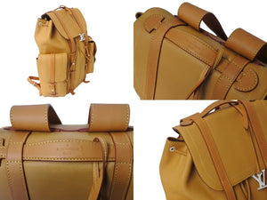 極美品 LOUIS VUITTON ルイヴィトン リュック バックパック クリストファー GM M53270 ヌメ革 ヴァージル期 中古 4c070875