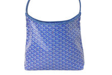 Load image into Gallery viewer, 新品未使用 GOYARD ゴヤール ボエム ホーボーバッグ ショルダーバッグ ブルー シルバー金具 中古 4c070878