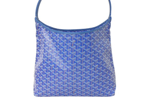新品未使用 GOYARD ゴヤール ボエム ホーボーバッグ ショルダーバッグ ブルー シルバー金具 中古 4c070878
