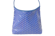 Load image into Gallery viewer, 新品未使用 GOYARD ゴヤール ボエム ホーボーバッグ ショルダーバッグ ブルー シルバー金具 中古 4c070878