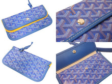 Load image into Gallery viewer, 新品未使用 GOYARD ゴヤール ボエム ホーボーバッグ ショルダーバッグ ブルー シルバー金具 中古 4c070878