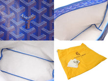 Load image into Gallery viewer, 新品未使用 GOYARD ゴヤール ボエム ホーボーバッグ ショルダーバッグ ブルー シルバー金具 中古 4c070878
