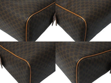Load image into Gallery viewer, CELINE セリーヌ マカダム ハンドバッグ ブラウン レザー イタリア MC96 美品 中古 4c070895