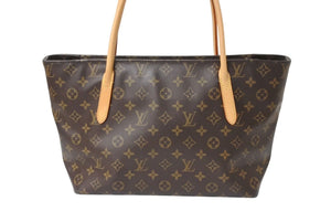 LOUIS VUITTON ルイヴィトン モノグラム ラスパイユPM トートバッグ M40608 キャンバス ブラウン 美品 中古 4c070897