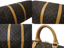 Load image into Gallery viewer, LOUIS VUITTON ルイヴィトン キーポルバンドリエール55 ボストンバッグ M41414 モノグラム PVC レザー ブラウン 美品 中古 4c070916