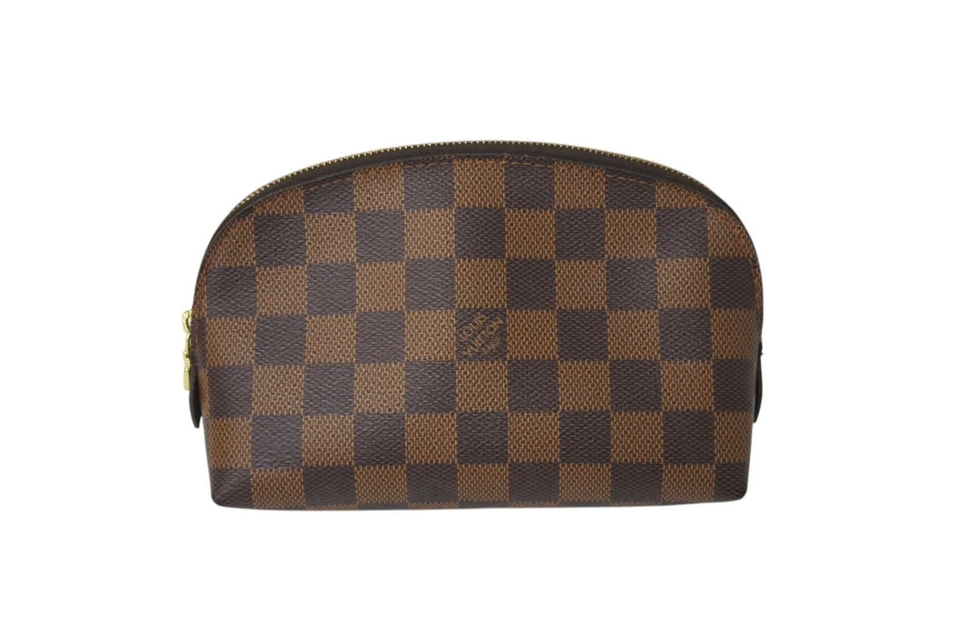 極美品 LOUIS VUITTON ルイヴィトン Damier pochette ダミエ ポシェット コスメティック N47516 ブラウン 中古 4c070918