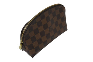 極美品 LOUIS VUITTON ルイヴィトン Damier pochette ダミエ ポシェット コスメティック N47516 ブラウン 中古 4c070918