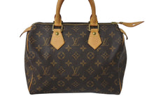 Load image into Gallery viewer, LOUIS VUITTON ルイヴィトン スピーディ25 ハンドバッグ M41528 モノグラム PVC レザー ゴールド金具 ブラウン 美品 中古 4c070920