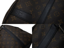 Load image into Gallery viewer, LOUIS VUITTON ルイヴィトン キーポルバンドリエール55 ボストンバッグ M56714 モノグラムマカサー ブラック 美品 中古 4c070930