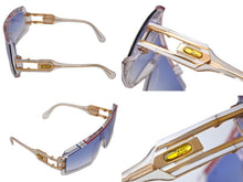 Load image into Gallery viewer, CAZAL カザール アシンメトリーサングラス 61▫︎21 125 ブラック ゴールド UVカット MOD858 美品 中古 4c070934