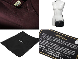 CHANEL シャネル ショルダーバッグ 20番台 ココボーイ ココマーク チェーンショルダー ブラック ラムスキン 美品 中古 4c070943
