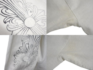 CHROME HEARTS クロムハーツ 長袖Ｔシャツ サイズM フローラル プリント ヴィンテージ ホワイト ブラック コットン 良品 中古 4c070944