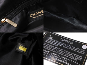 極美品 CHANEL シャネル ウルトラステッチ ハンドバッグ ワンショルダーバッグ ブラック ラムスキン 11番台 ココマーク ゴールド金具 美品 中古 4c070964